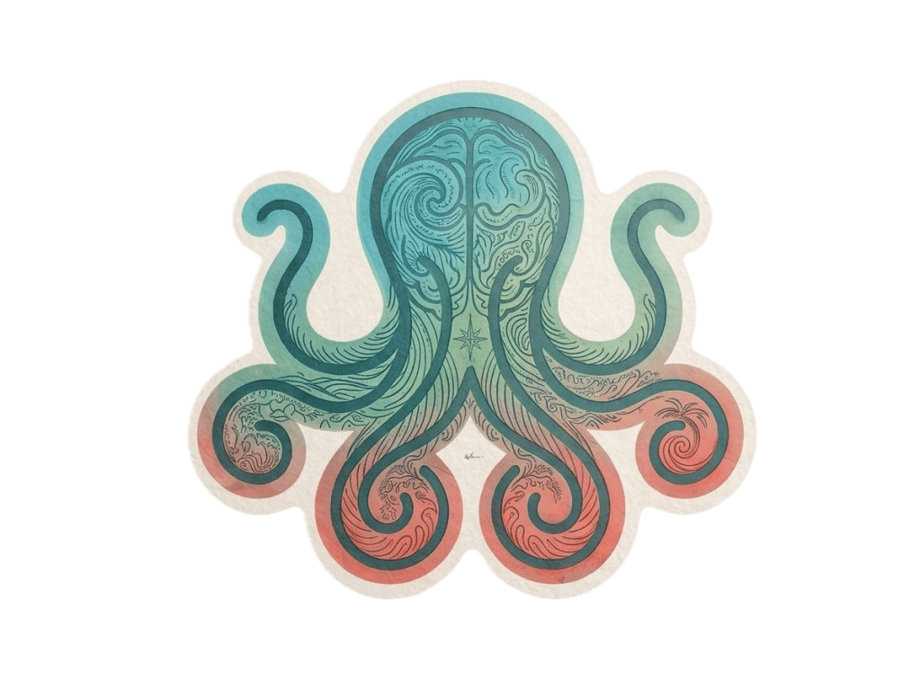 Octopus artwork for Island Time Therapeutic Services